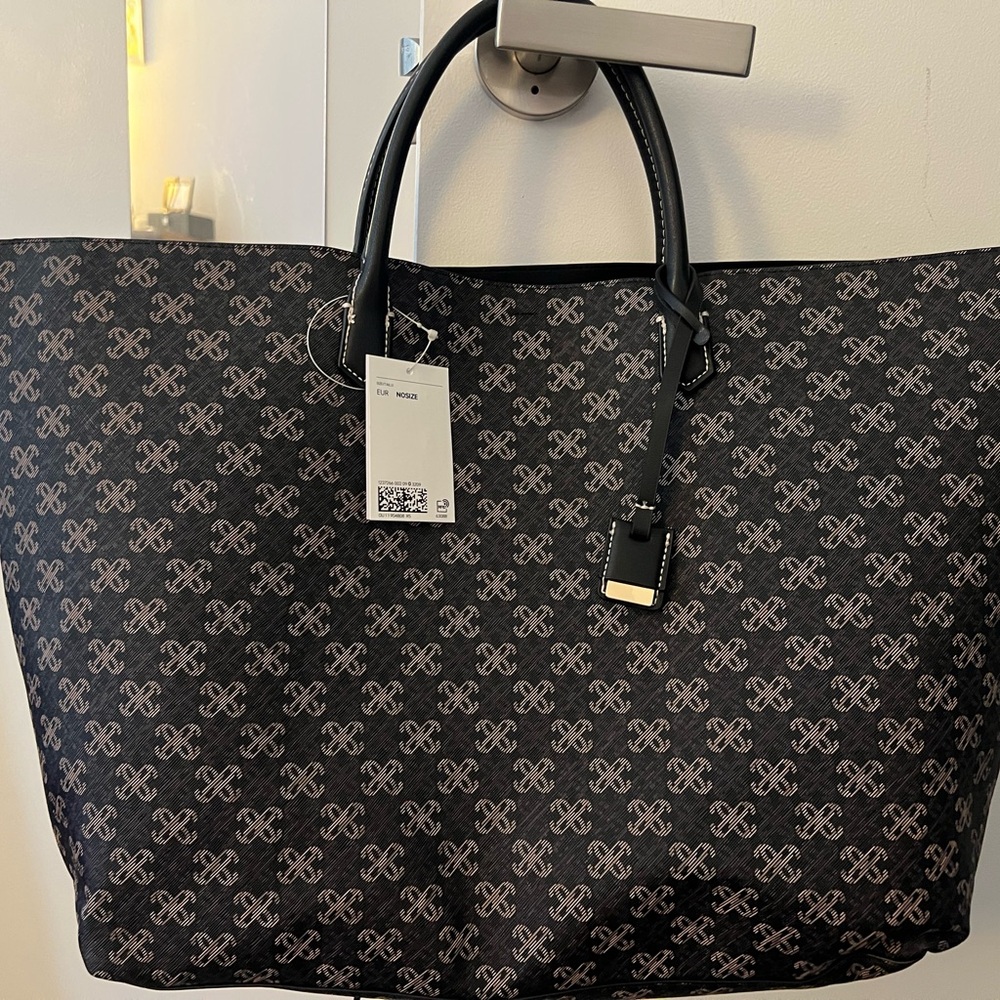 Stylish Brown Tote Bag H&M